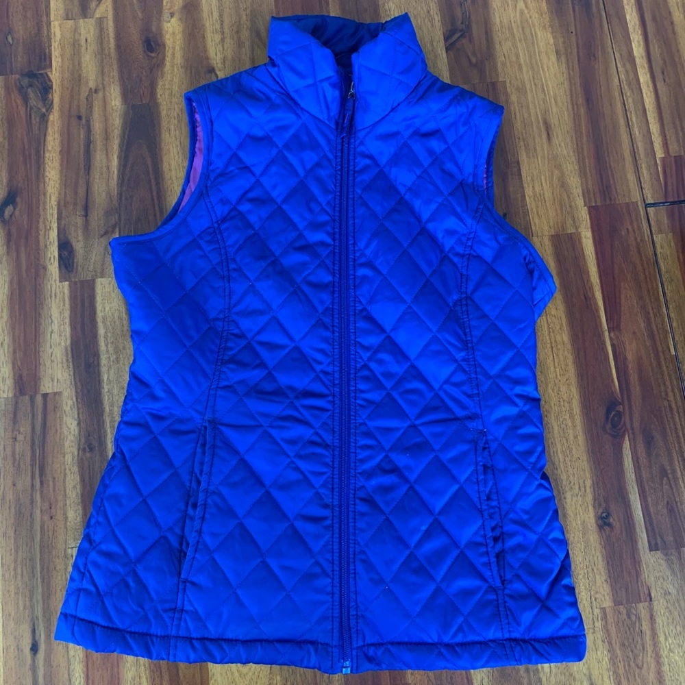 Weatherproof blue puff vest